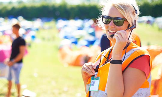 Event manager assessing risks